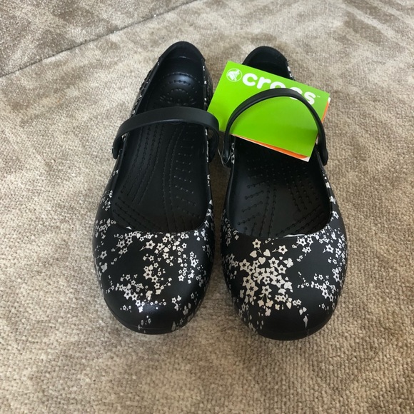 alice work flat crocs